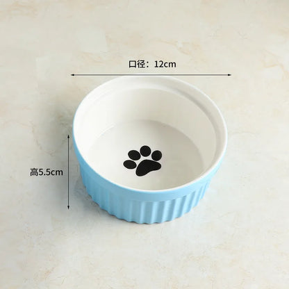 Wall-Mounted Ceramic Cat Dog Bowls Pet Cat Puppy Feeding Product Food Water Bowl For Cat Dog Pet Supplies