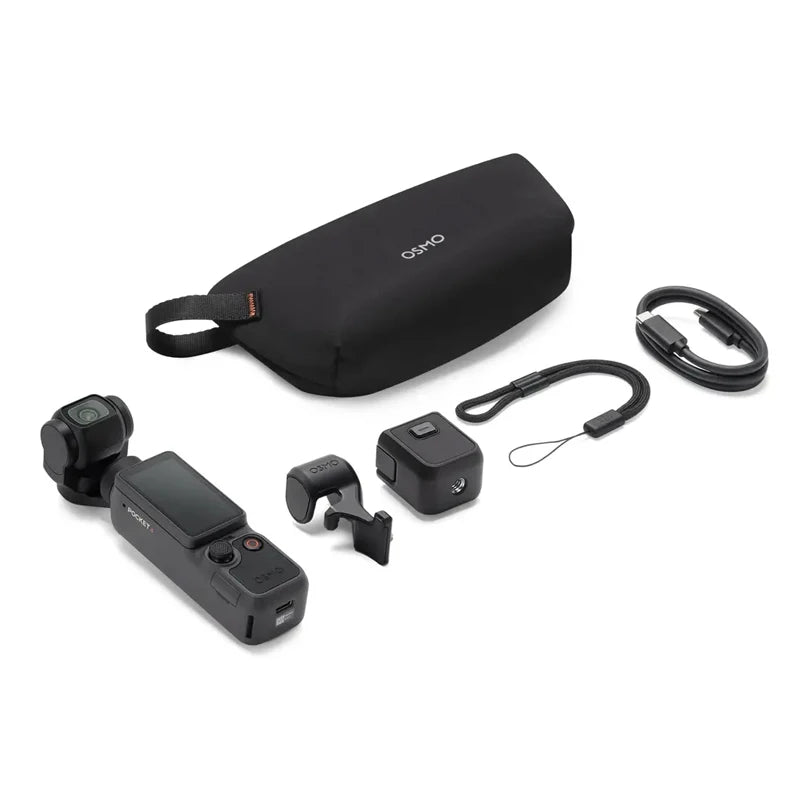 DJI Osmo Pocket 4 Standard Combo New 1″ CMOS Pocket Gimbal Camera 4K/240fps 2″ OLED Screen 107GB Built-in Storage