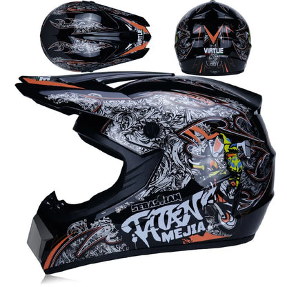 Motorcycle Helmet Children Off-road Helmet For Kids child MotoBike Downhill AM DH Cross safety Helmet Capacete Motocross Casco