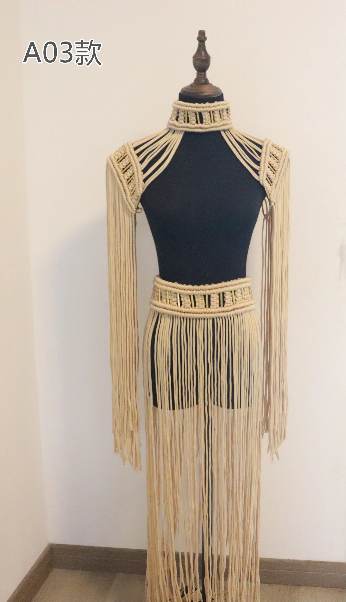 Hand Crochet Knitted Women Bikini Cover Ups 2023 Summer Holiday Tassel Beach Bathing Suit Sexy Hollow Out Skirts Matching Set