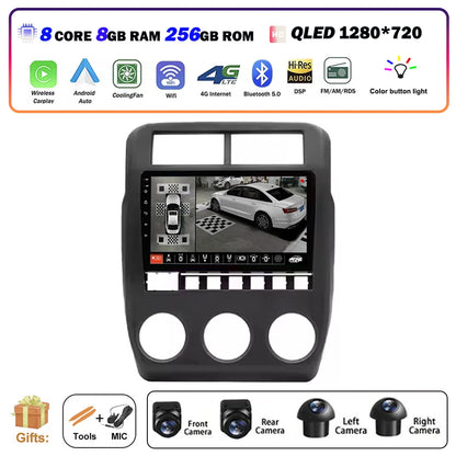 Car Radio Multimedia Video Player GPS Navigation QLED Touch Screen For Lada Niva 2021 - 2023 Android 16 Auto Wireless Carplay