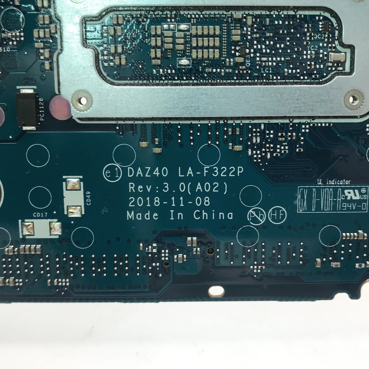 AKEMY For DELL Latitude 7490 E7490 Laptop Motherboard LA-F322P With i3 i5 i7 7/8th Gen CPU CN-0YM3X5 01Y9NR 01RP9W 0PXMYG 02XPCX