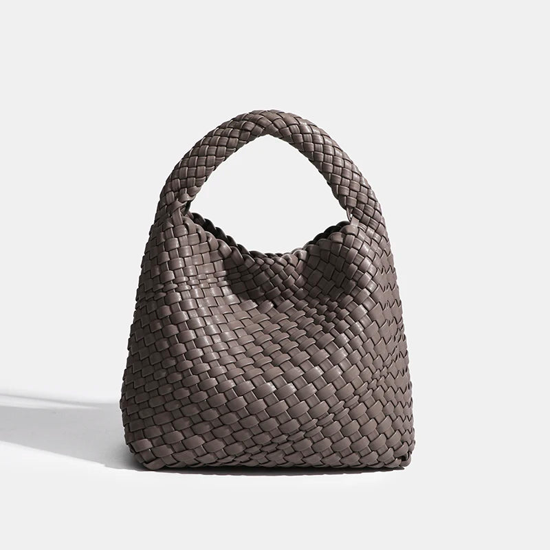 Designer bag Luxury 2025 woman bag Brand New Product PU Small size hand-woven bucket bag High quality Women's handbag