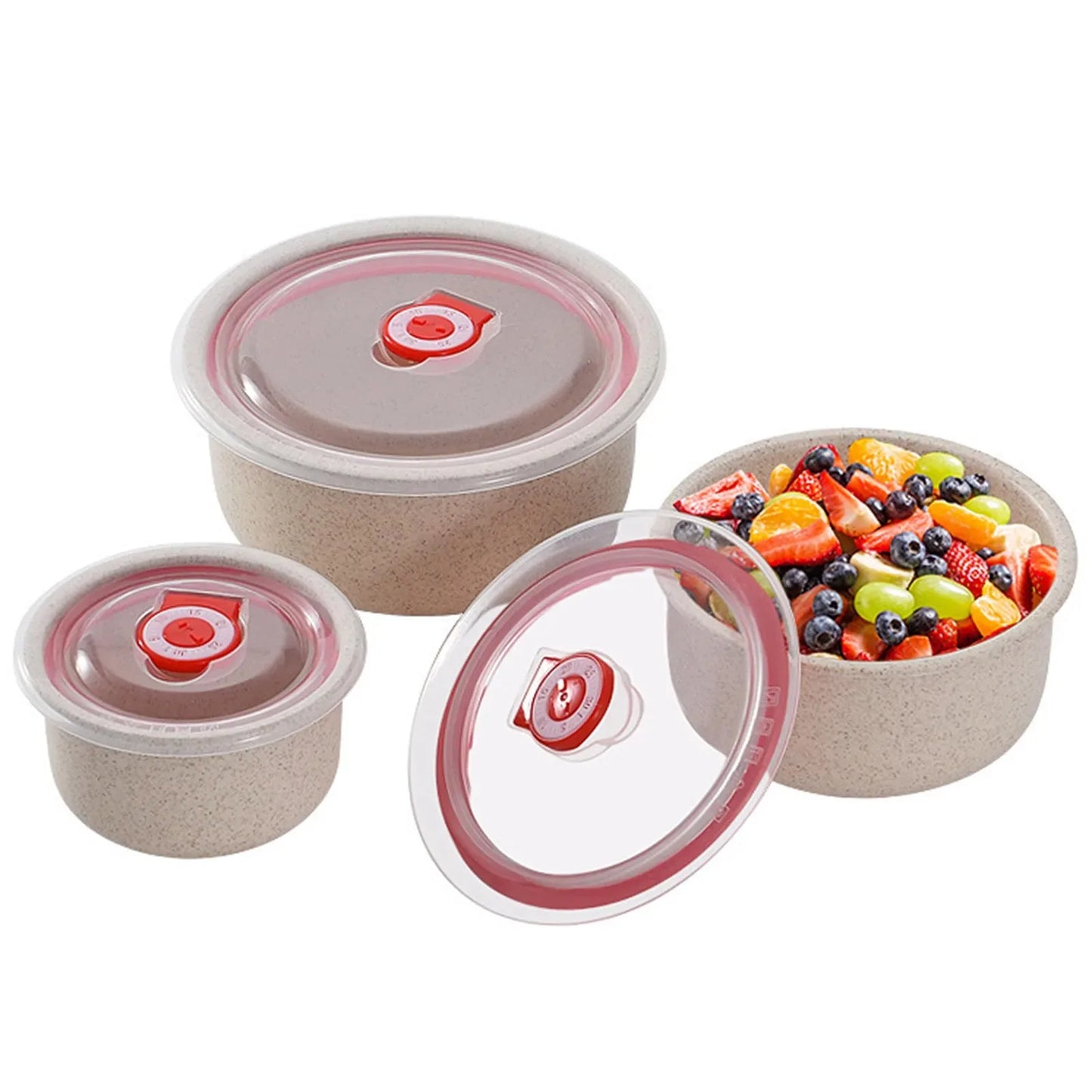 3 food storage containers, lunch box with lid, microwave storage containers for cooking, meal preparation, daily use.