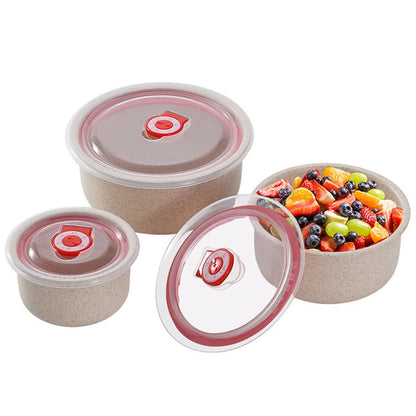 3 food storage containers, lunch box with lid, microwave storage containers for cooking, meal preparation, daily use.