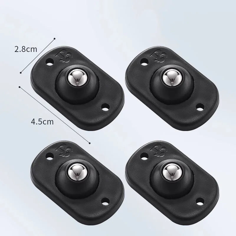 Self Adhesive Caster Wheels Appliance Rollers Appliance Sliders for Kitchen 360° Swivel Universal Wheel Mini Small Kitchen