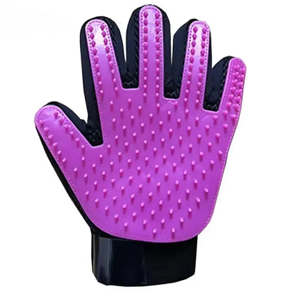 Pet Hair Removal Grooming Gloves Rubber Massage Brushes Effective Cat Fur Cleaning Tool for Daily Cat Care and Grooming Supplies