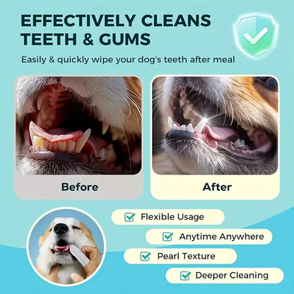 50 PCS Pet Cleaning Products Ear Cleaning Wipes Ear Care Fingertips Ear Mite Removal Cat and Dog Ear Cleaning Pet Products