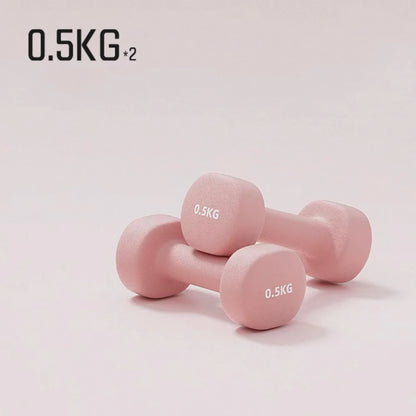 2Pcs 0.5kg Women's Dumbbell Neoprene Dumbbell Fitness Equipment Arm Muscle Training Bodybuilding For Women Fitness Equipment