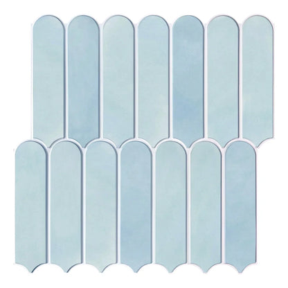 1/10pcs 3D Fish Scale Tile Sticker, Self-adhesive 3D Green Tile Backsplash for Kitchen Bathroom, Water Mold Resistant, 30x30cm