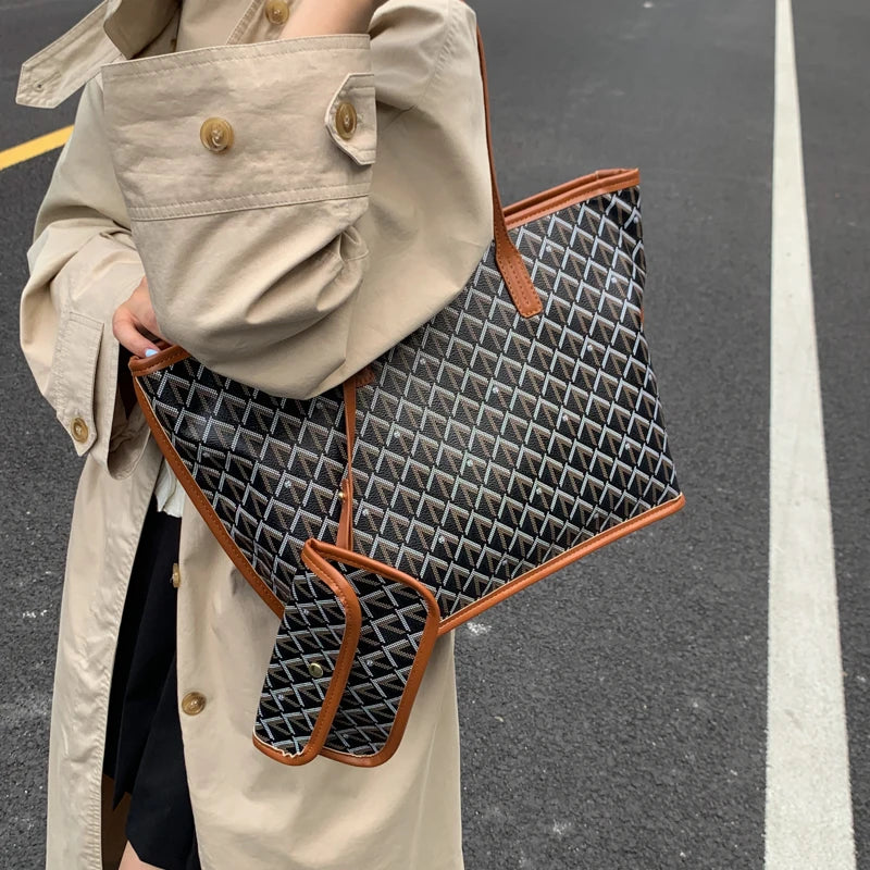 Women's Tote Bag New Simple Double Sided Available Mother and Child Large Capacity Casual Handbag Shopping Bag Tote Bag