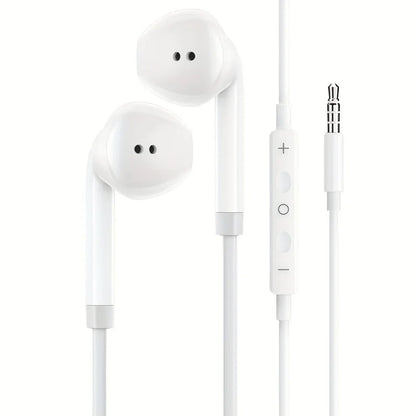 Earphones  with Bass Stereo Sound In-Ear Headphones for Calls Music GamingDurable Cable for Office Workers Music