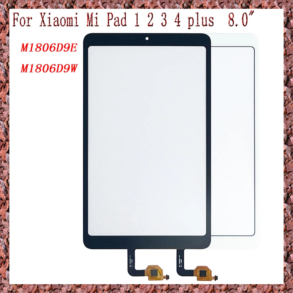 AAA For Xiaomi Mi Pad 1 2 3 4 Plus 8.0" M1806D9E M1806D9W Touch Screen + OCA LCD Front Glass Panel Replacement
