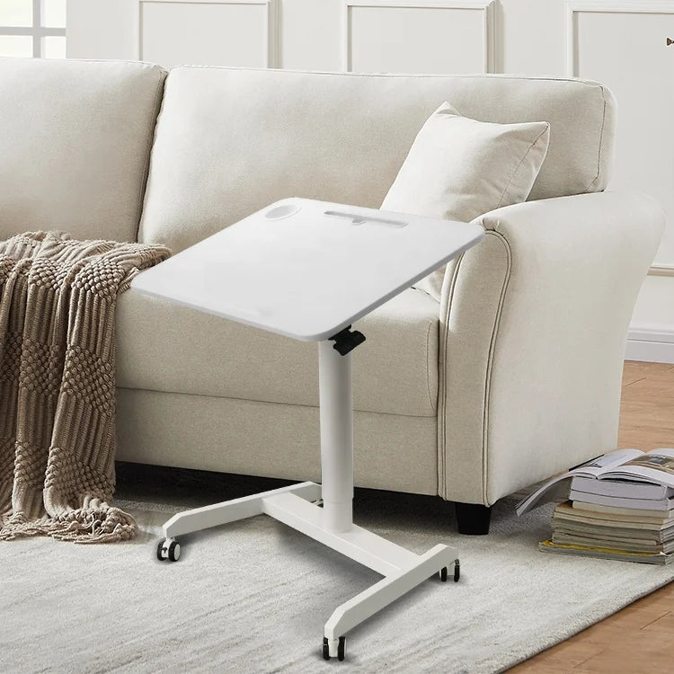 Modern Living Room Furniture Unique Sofa Side Coffee Table with Folding Desktop and Wheels