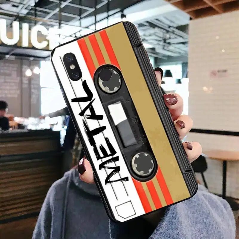 Vintage Cassette Tape Retro Phone Case for Xiaomi mi 5 6 8 9 10 lite pro SE Mix 2s 3 F1 Max2 3