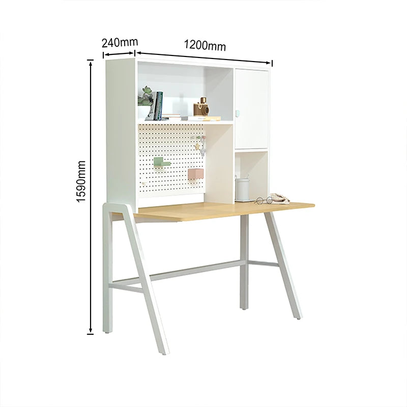 Factory Supply High Quality Computer Reading Writing Desk Office Table Computer Desk With Mini Bookshelf