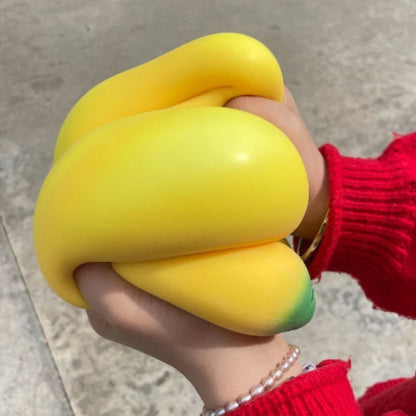 Giant Banana Squishy Toy Slow Rebound Soft Squeeze Stress Relief Toy Simulation Fruit Decompression Gift Home Decor
