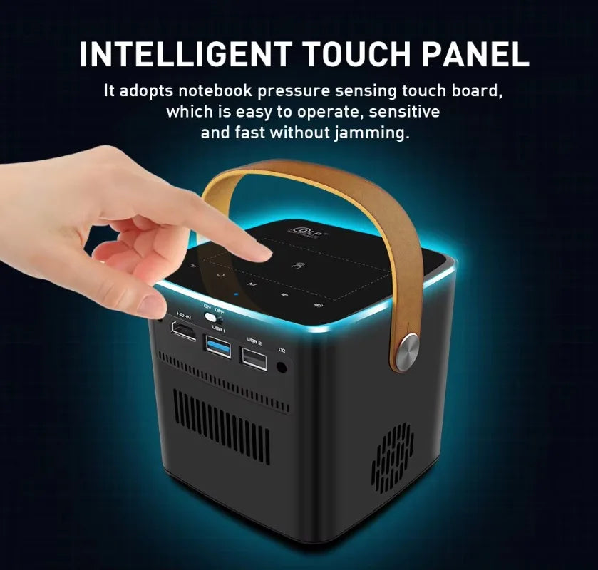 Salange Smart P12 Projector 1080P 4K Support Android Wifi Portable Projectors Beamer 3D DLP Projector Projecters