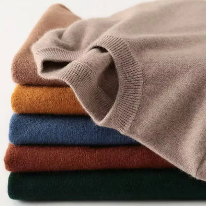 Cashmere Cotton blend sweater men pull homme 2025 autumn winter sweter clothes sueter hombre man pullover sweaters