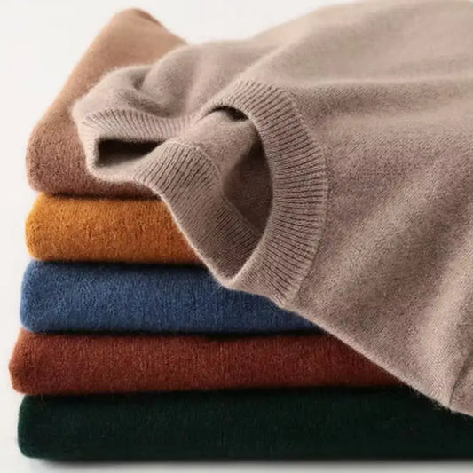 Cashmere Cotton blend sweater men pull homme 2025 autumn winter sweter clothes sueter hombre man pullover sweaters
