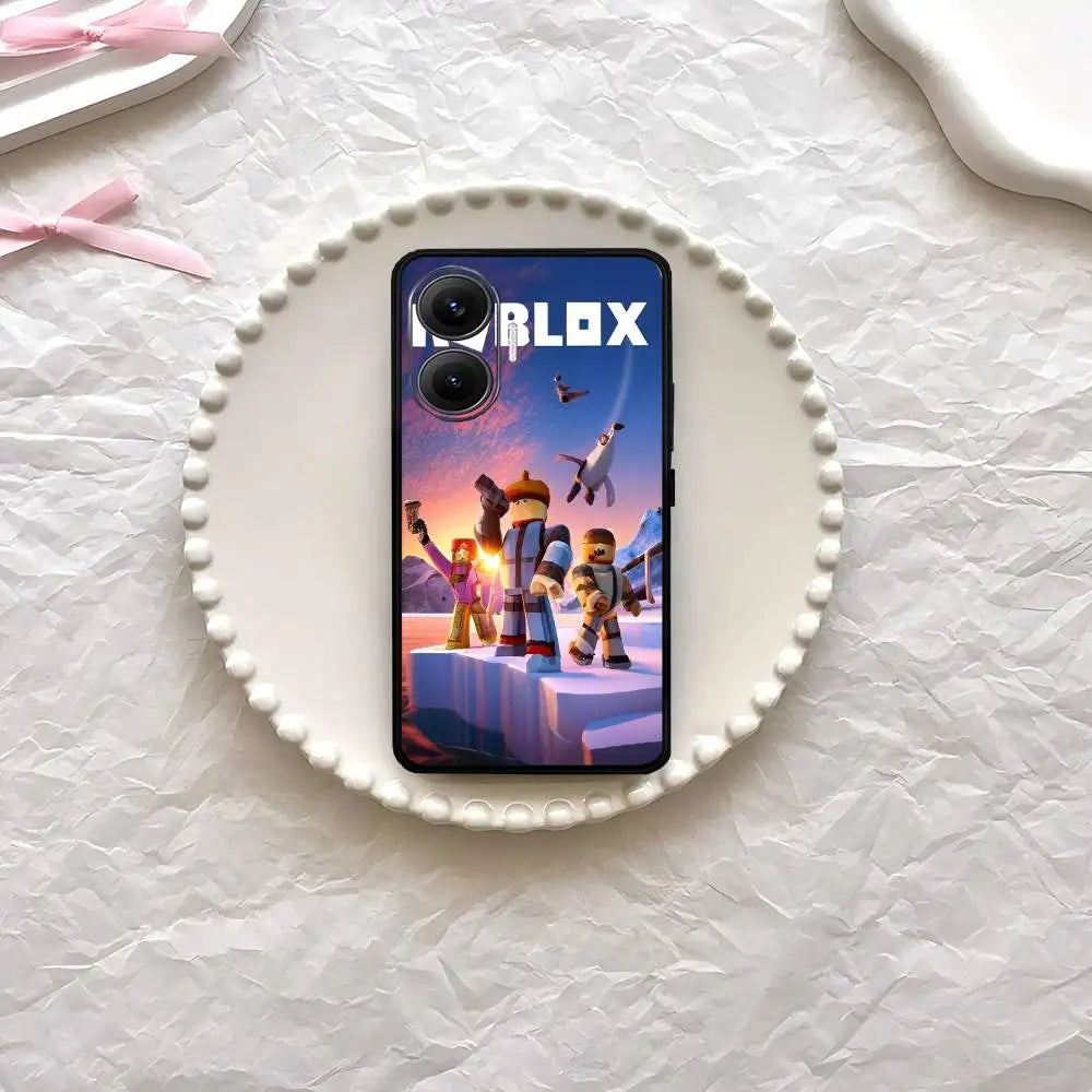 Game-R-rOBLOXE Phone Case For Xiaomi Mi 5X 8 9 10 11 12 Lite Pro 10T PocoX3pro PocoM3 Note 10 Pro Lite