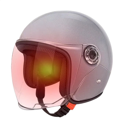 Lightweight Motorcycle Hat Unisex Electric Riding Helmet Four Seasons Comfortable Ventilated Adjustable Motorcycle Safety Helmet