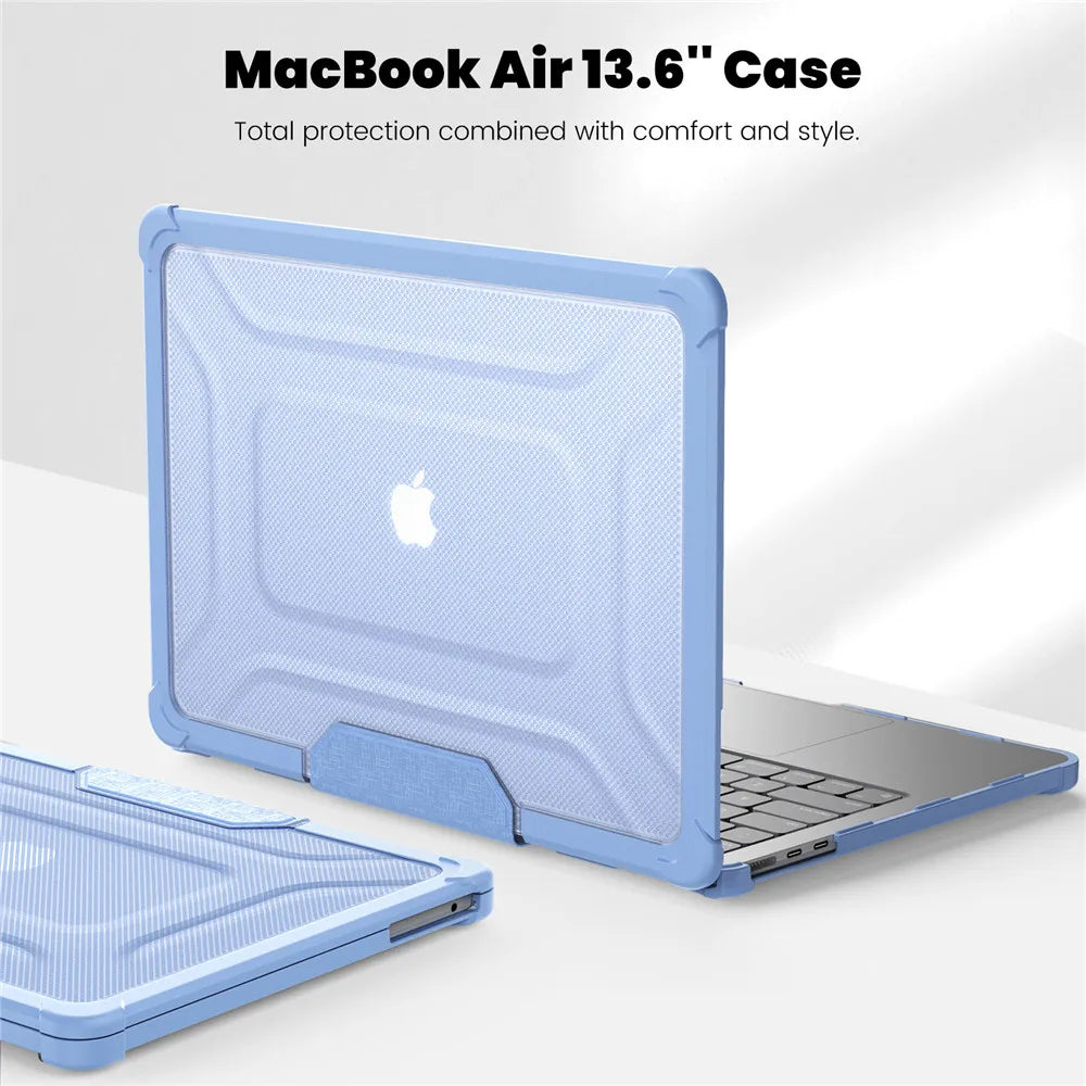 For Macbook Air 15 A3241 M4 2025 Protective Stand Cover Case Compatible with M2 M3 Model A3114 Shell for Air/Ppro 13.6 14 16.2