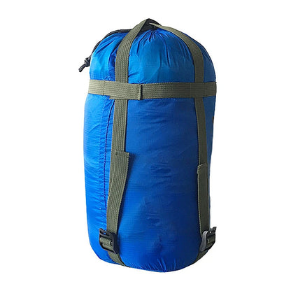 Waterproof Compression Sack Sleeping Bag Stuff Sack Ultralight Outdoor Camping Bag Storage Bags Pack 38*18cm Drawstring Design