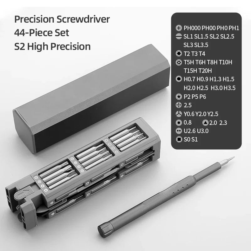 Screwdriver Kit 30 40 44 Precision Magnetic Bits Dismountable Screw Driver Set Tool for Mobile Phone Repair Hand Tools