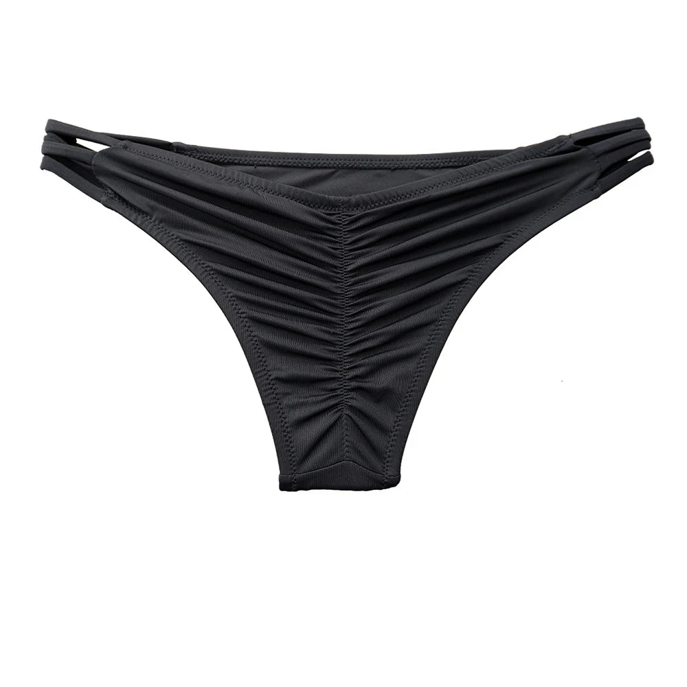 Wholesale Womens Bikinis Bottom Sexy Swimsuit Vintage Swimwear Brazilian Biquini Bathing Suit  Maillot De Bain Femme Plus Size