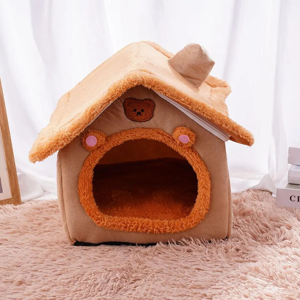 Ultra Soft Plush Pet Bed House Removable Washable Warm Kennel Mat Nest for Chihuahuas French Bulldog Cats Puppy Sleeping Bag