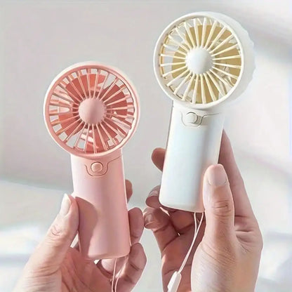Portable Fan Compact Handheld Fan - Portable Battery-Powered Personal Cooling Device for Travel & Outdoor Use Desktop Gifts