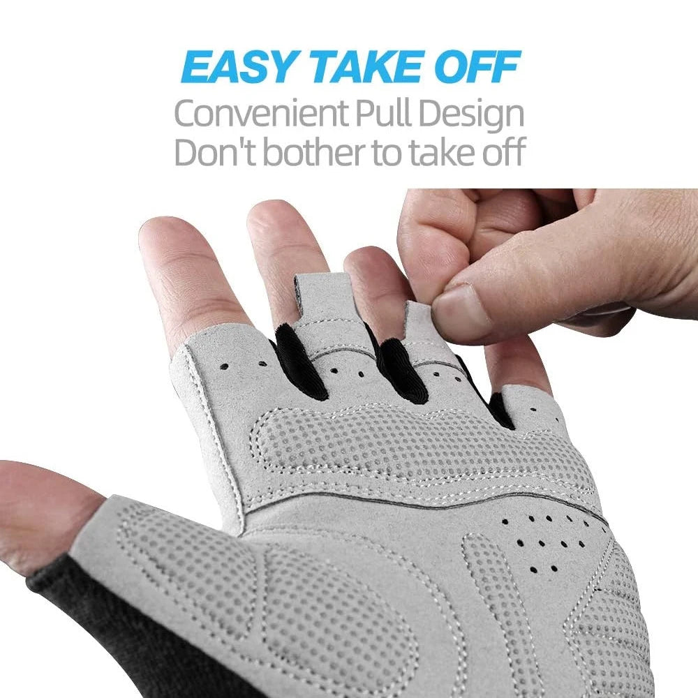 1 Pair Gym Gloves, Workout Gloves, Fingerless Gloves for Weightlifting, Lightweight Breathable Fitness Gloves, Sports Gloves