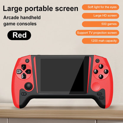 Portable Game Console 3.5inch LCD Screen Built-in 500 Games Nostalgic Game Console 1200mAh Video Game Console for Single Player
