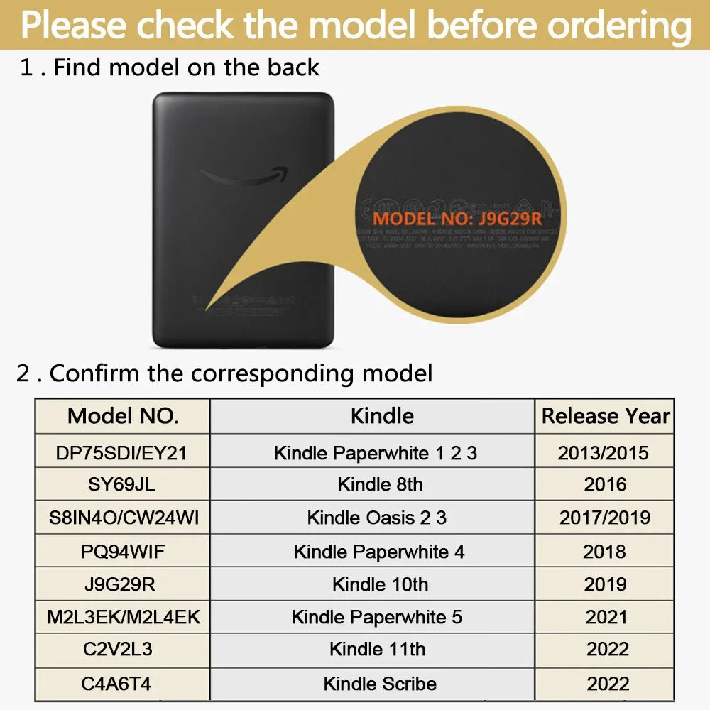 Handle Case for Kindle 2022 Paperwhite 5 4 3 Magnetic Cover 2021 8th 10th 11th Generation 6 6.8 Inch Hand Strap Protective Shell
