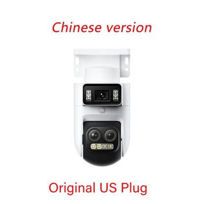 XiaoMi New Smart Outdoor Camera 4 Pro Triple Camera Zoom Edition，360° 5MP 3K，9x Hybrid Zoom，IP66，Chinese Version With Adapter