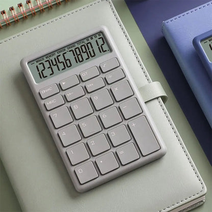 Student Calculator Simple Design 12 Digits Basic Calculator High Sensitivity Button Portable Calculator Student Stationery