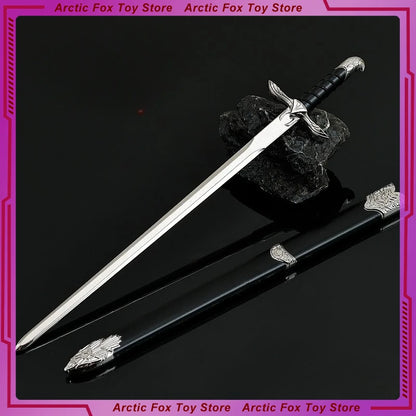 22cm Sword of Altair Game Peripheral Metal Craftsmanship Model with Sword Sheath Desktop Decorate Ornaments Birthday Gifts Toys
