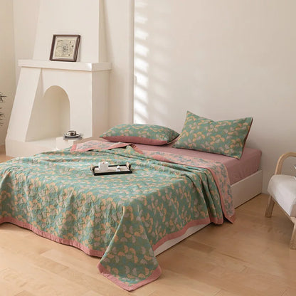 Decorative Bed Cover Blanket Ethnic Cotton Gauze Bedroom Bedspread On The Bed Double Quilts King Size Bed Comforters 220*240cm