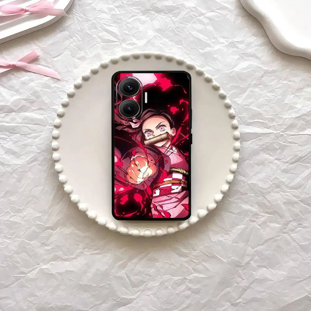 Anime Demon Slayer Phone Case For Xiaomi Mi 5X 8 9 10 11 12 Lite Pro 10T PocoX3pro PocoM3 Note 10 Pro Lite