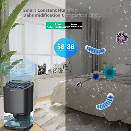 Homefish Portable Mute Air Dehumidifier Moisture Absorber Home Bedroom Office Kitchen Air Dryer Deodorizer Machine EU/US Plug