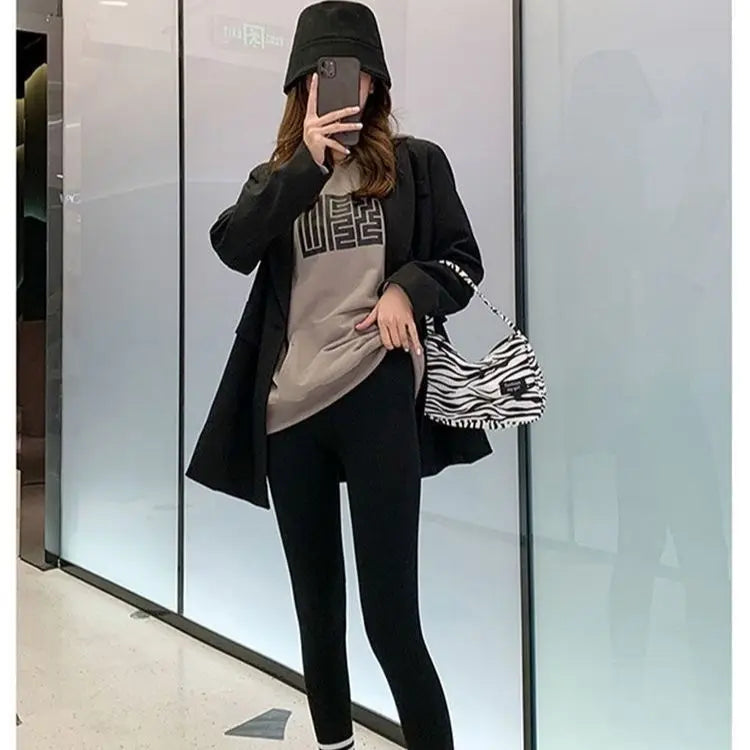 Leggings Women Sport Fitness Elegant Push Up Dames Looks Clothes White Push-Up Female Legging Gyaru Trousers Flared Legging