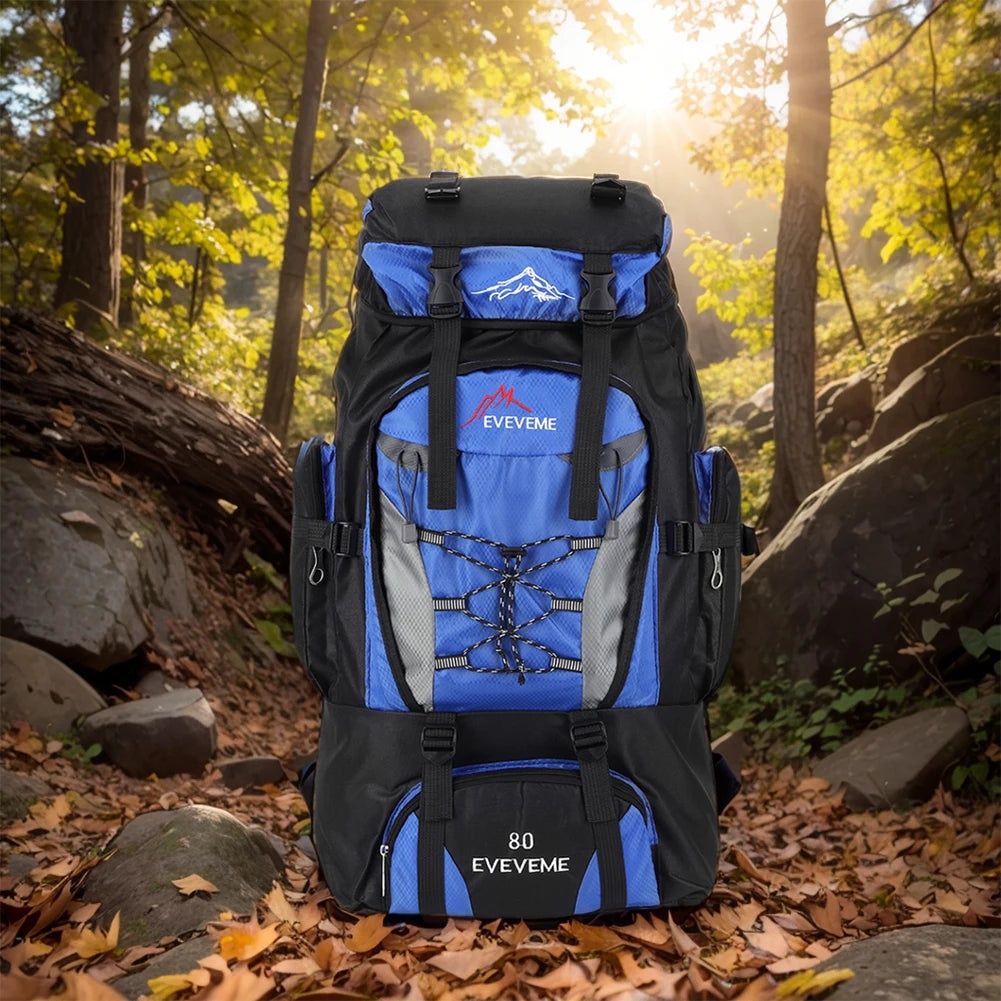80L wasserdichter Wanderrucksack, Campingrucksack, Trekkingrucksack, großer Reiserucksack für Herren, Outdoor-Sport- und Bergsteigerrucksack