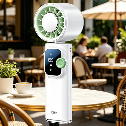 Portable Fan 199-Speed 4000mAh Rechargeable Low-Noise Summer Blower Small Pocket Fan For Beach Vacation Outdoor Indoor Travel