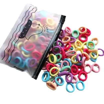 2pc Pet Supplies 100pcs/set Elastic Pet Hair Band Dog Grooming Accessories Bow with Hair Bands for Dogs Headwear Puppy Cat Bow
