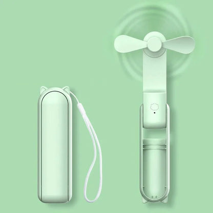 Portable Mini Fan, USB Rechargeable,speed Adjustable, Foldable Handheld Fan, Suitable for Women, student, Travel, Outdoor Use