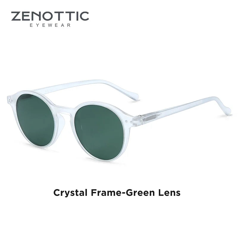 ZENOTTIC Retro Polarized Sunglasses 2026 2025 Men Women Vintage Small Round Frame Sun Glasses Polarized Lens UV400 Goggles Shade