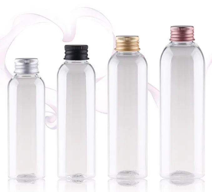 empty Plastic bottle ,1oz/2oz 15/20/30ml/50/100ml 120ml 150/200ml 250/300ml 500ml clear PET bottle with plastic aluminum Lid cap