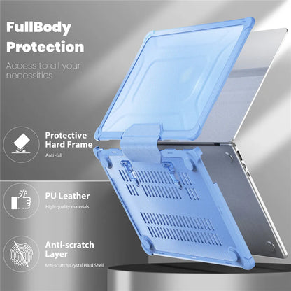 For Macbook Air 15 A3241 M4 2025 Protective Stand Cover Case Compatible with M2 M3 Model A3114 Shell for Air/Ppro 13.6 14 16.2
