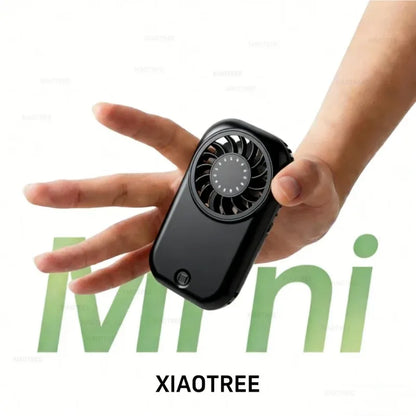 Portable Handheld High Speed Fan 5 Speed Adjustable USB Rechargeable Lightweight Mini Personal Fan for Outdoor Travel Office